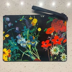 Lambskin Floral Embellished alice + olivia clutch
